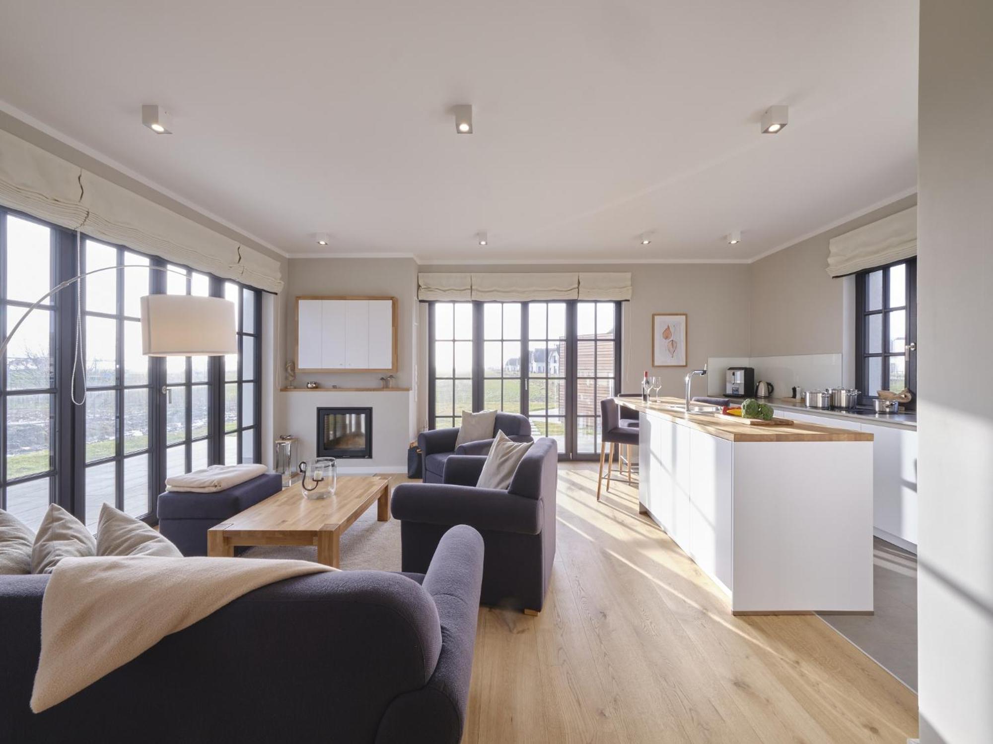 Reetland Am Meer - Luxusplus Reetdachvilla Mit 4 Schlafzimmern, Aussensauna, Loungebereich Und Kamin G07 Dranske Dış mekan fotoğraf